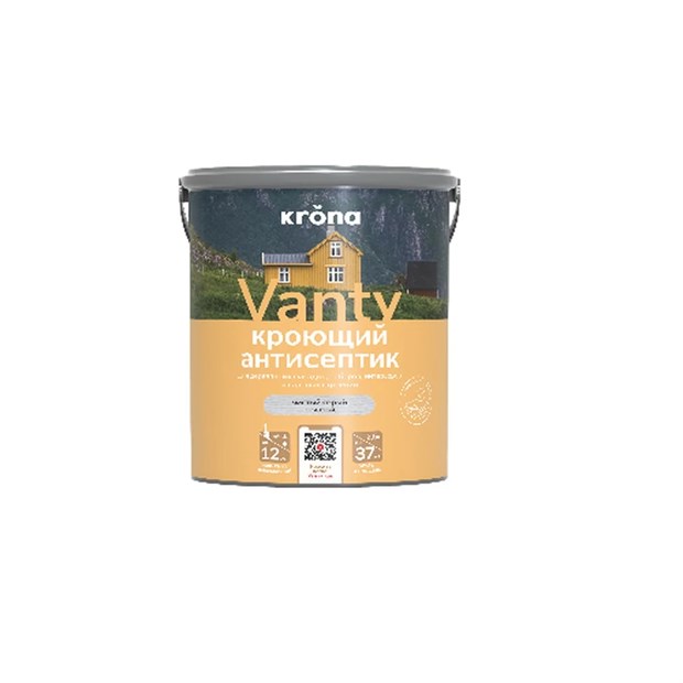 Антисептик кроющий VANTY  чистый серый 2,5л (3шт) Krona С6066