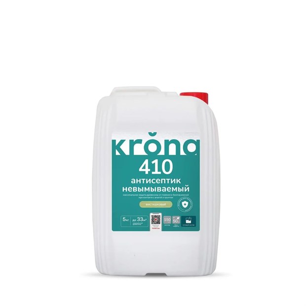 Антисептик невымываемый KRONA фисташковый 410 5 кг С6079