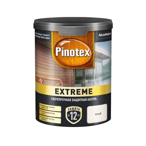 Пропитка Pinotex Extreme белая полуматовая 0,9 л Н2472