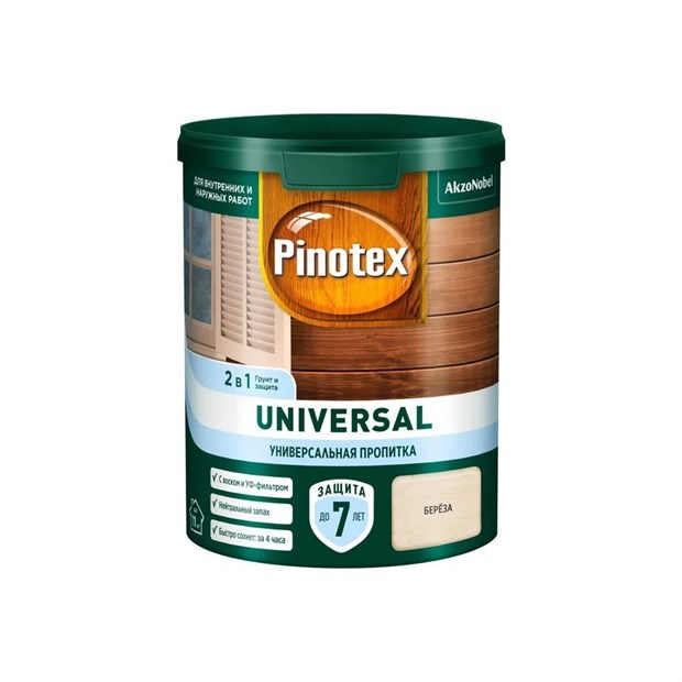 Пропитка Pinotex Universal 2в1 берёза 0,9 л М5068