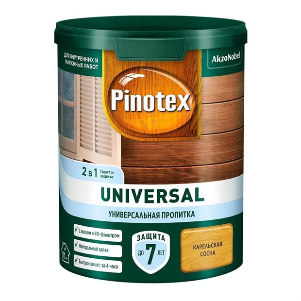Пропитка Pinotex Universal 2в1 карельская сосна 0,9 л М5062