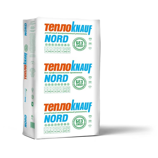 Мин.вата ТеплоKNAUF NORD TS 033 100х600х1250 мм  4,5 кв.м Л0081