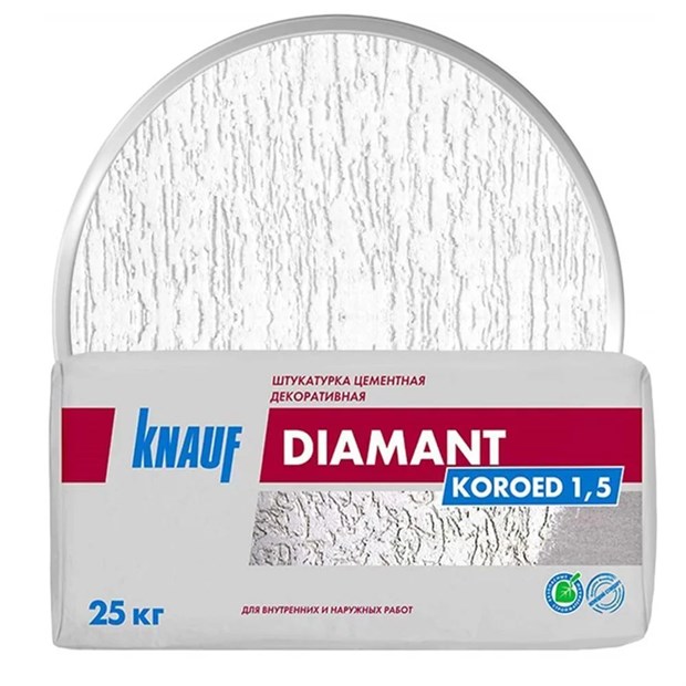 Штукатурка декоративная Короед фр.1,5 белая 25 кг KNAUF (48/подд) под заказ Г1171