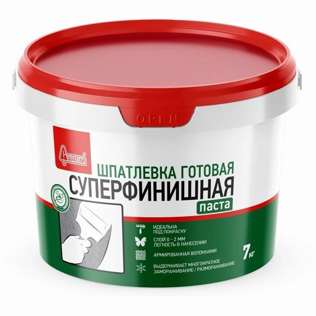 Шпатлевка готовая суперфинишная 7кг Старатели (100шт/подд) Д7306