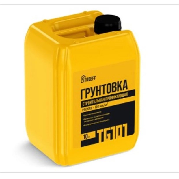 Грунт проникающий строительный "Строефф" TG 101, 10 л Старатели (60шт/подд) К5547