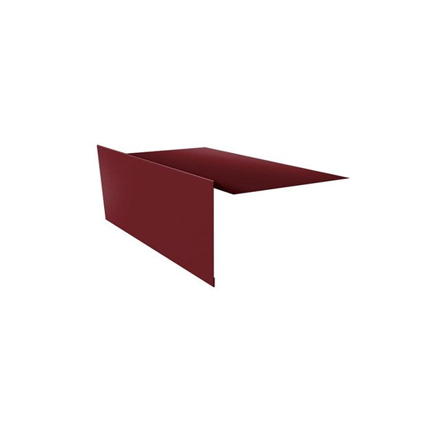 Торцевая планка для г\ч. 100x20x70 мм, 2 м GL, RAL3005 (красное вино) Л1657