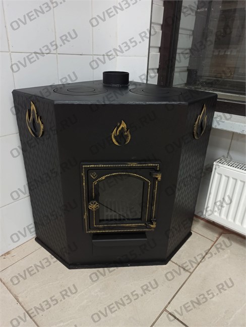 Печь отопительно-варочная, угловая (ДТ-4С) 4961