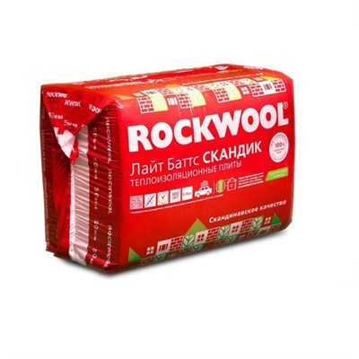 Мин.вата ROCKWOOL Лайт Баттс СКАНДИК 50х600х800 мм 5,76 кв.м В5240 - фото 2664