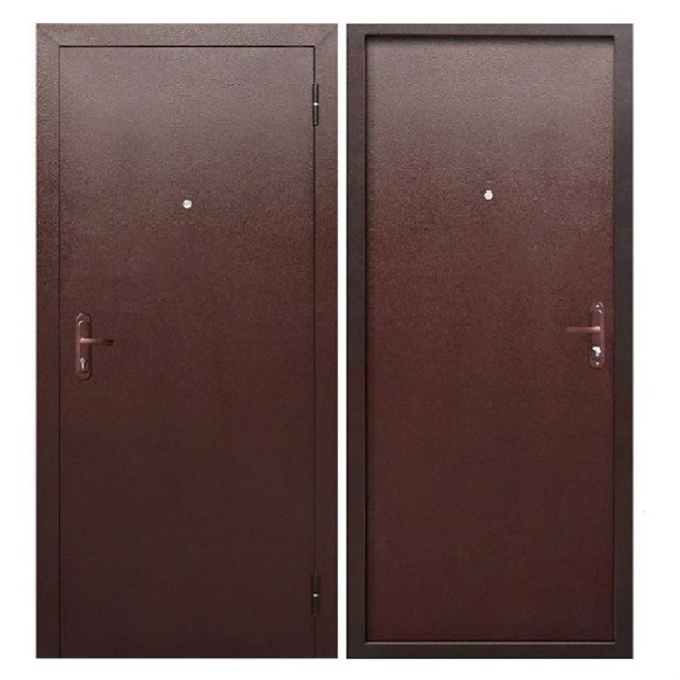 Дверь металл Стройгост 5 РФ Металл/Металл 960х2050 мм левая И4326