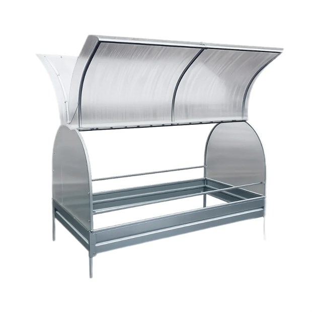 Парник под поликарбонат (БАБОЧКА) 2м*1м*0,87м оцинкованный 20*20 (борт 15,Zn) Г1506