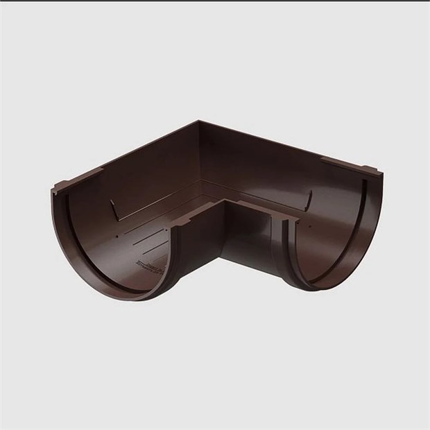 Угол желоба 90˚ Docke Premium шоколад С9325