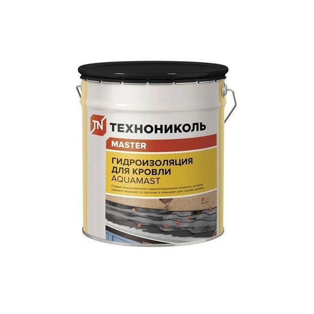 Мастика битумно-резиновая АкваМаст для кровли 18 кг Г0845