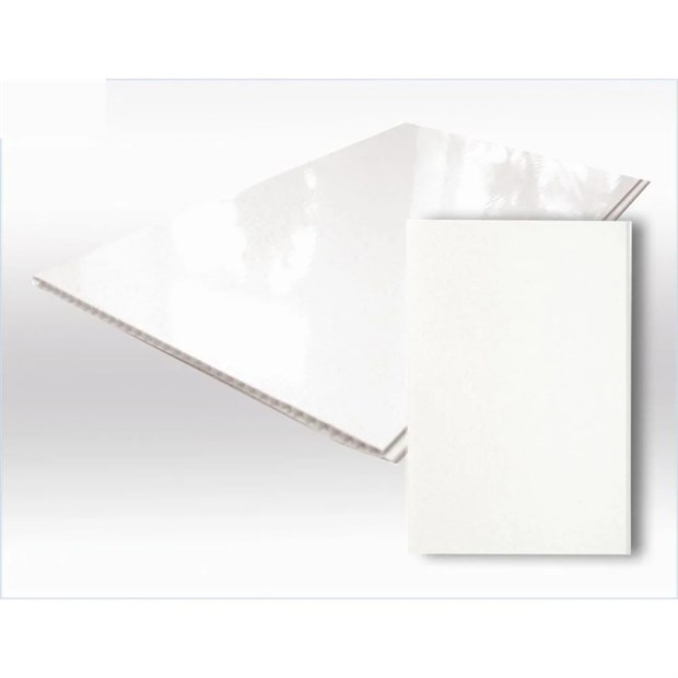 Панель ПВХ белая глянец 3x0,5x0,008 м Л2364