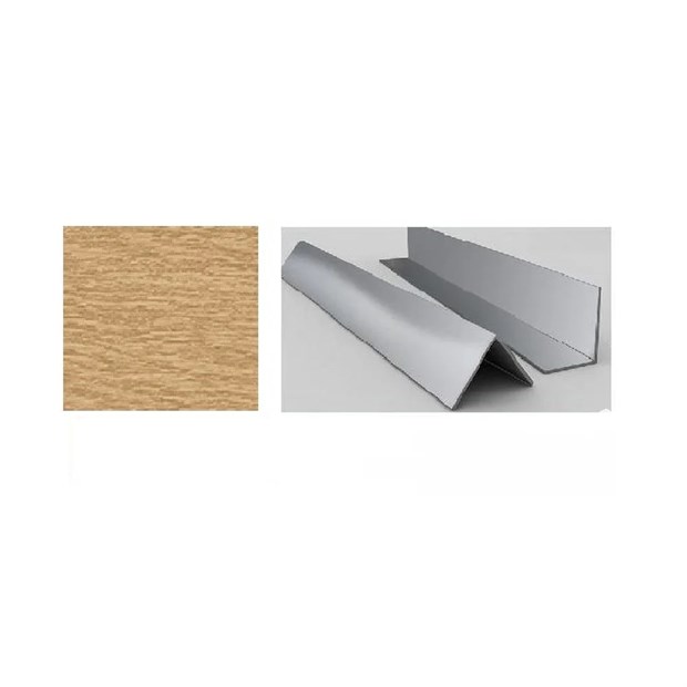 Угол 40х40 ДУБ СВЕТЛЫЙ 2,7м (25шт/уп) Идеал У 40 212 И9361