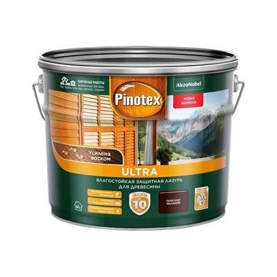 Пропитка Pinotex Ultra Палисандр п/гл 10л (голубая банка) М7655 - фото 989