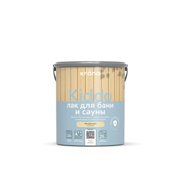 Лак для бани и сауны бесцветный 2,5 л Krona Kiddo Т0704