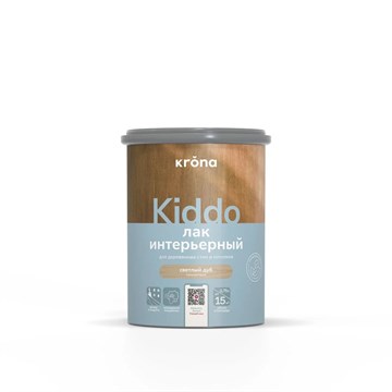 Лак интерьерный светлый дуб 0,75 л Krona Kiddo С8579