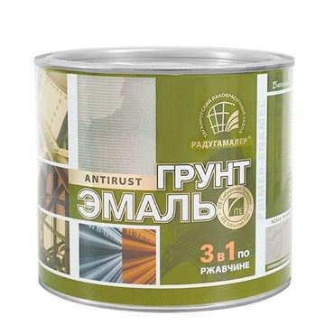 Грунт-эмаль 3в1 коричневая 6 кг Радугамалер Е5880