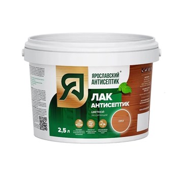Лак-антисептик для древесины ОРЕХ 2,5л Яр.антисептик (4шт) М3908