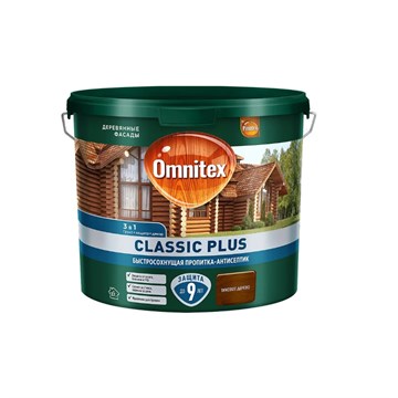 Пропитка Omnitex Classic Plus 3в1 тиковое дерево 2,5 л С9068
