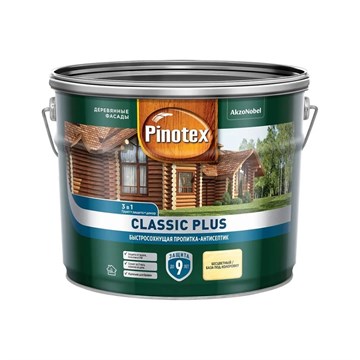 Пропитка Pinotex Classic Plus 3в1 CLR  9 л М5027