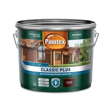 Пропитка Pinotex Classic Plus 3в1 палисандр 9 л М5036