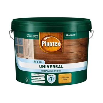 Пропитка Pinotex Universal 2в1 карельская сосна 9 л М5060