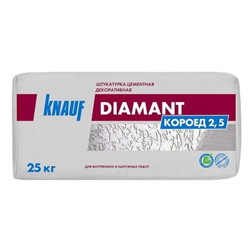 Штукатурка декоративная Короед фр. 2,5 белая 25 кг KNAUF Е8406
