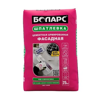 Шпатлевка БОЛАРС ФАСАДНАЯ белая 25 кг А0918