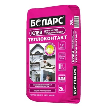 Клей БОЛАРС ТЕПЛОКОНТАКТ 25 кг К6033