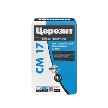 Клей плиточный СМ 17 Super Flex суперэластичный С2ТЕS1 25 кг Церезит К9553