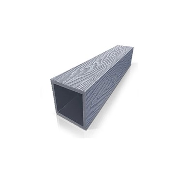 Столб 3D 100x100 мм, серый 3 м Т1249