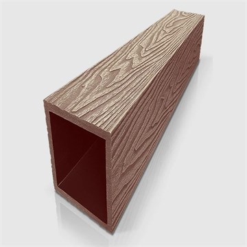 Столб 3D 100x100 мм, махагон (шоколад)  3 м С9620