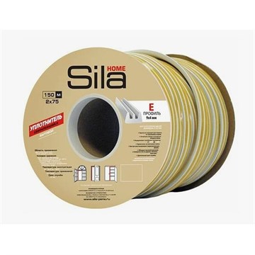 Уплотнитель SILA HOME E 9*4мм коричневый (150м) Польша (6 шт) И2162