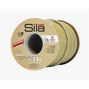 Уплотнитель SILA HOME D 9*7,4мм коричневый (100м) Польша (6 шт) И1997