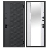 Дверь металл 7,5 см Флорида Зеркало Эмалит белый 960х2050 правая Р3223
