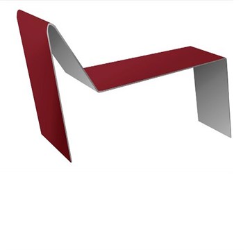 Планка примыкания для г\ч  GL 0,45 ПЭ RAL 3005, 2 м Т3147