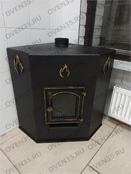 Печь отопительно-варочная, угловая (ДТ-4С) 4961