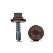 Саморезы кровельные 5,5х19   RAL8017 (шоколад) 4000шт. Г8394