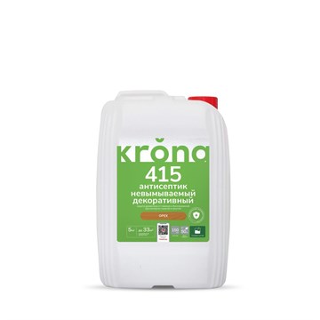 Антисептик невымываемый декоративный KRONA 415 орех  5кг С6497