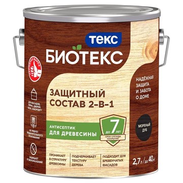 Биотекс Классик Универсал МОРЕНЫЙ ДУБ 2,7л (6шт) ТЕКС Р4641