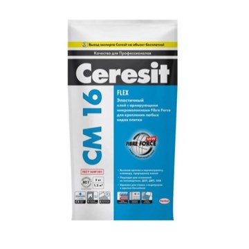 Клей плиточный СМ 16 Flex эластичный 5 кг CERESIT К9552