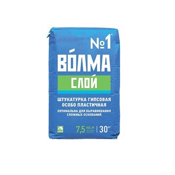 Штукатурка ВОЛМА - Слой гипсовая белая 30 кг В4858