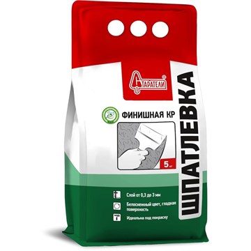 Шпатлевка финишная полимерная КР 5кг Старатели (5шт/уп; 150/подд) Д3213