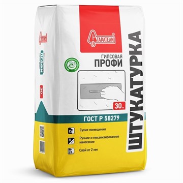 Штукатурка МН Профи гипсовая белая 30кг Старатели (49/подд) Д9433
