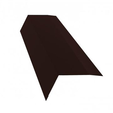 Карнизная планка для г\ч 100x65, 2 м GL, RAL8017 (шоколад) Л1655