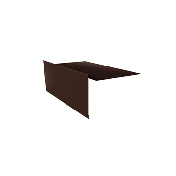 Торцевая планка для г\ч. 100x20x70 мм, 2 м GL, RAL8017 (шоколад) Л1658