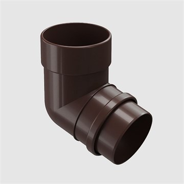 Колено трубы 72˚ Docke Lux шоколад С7469