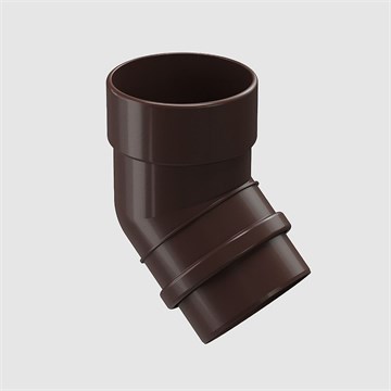 Колено трубы 45˚ Docke Lux шоколад С7466