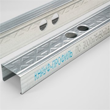 Профиль ПС  75/50/3м, 0,6мм КНАУФ(8/уп,96шт/блок)(100642) В3976